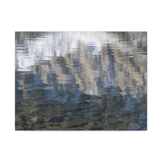 Ripples of Reflection - Unique Frameless Canvas Wall Art