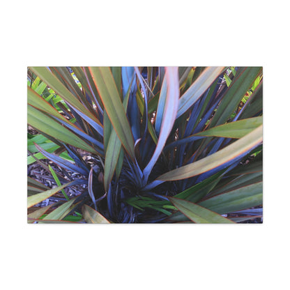 Twisted Blades of Verdant Symphony - Unique Frameless Canvas Wall Art - Art By Earth