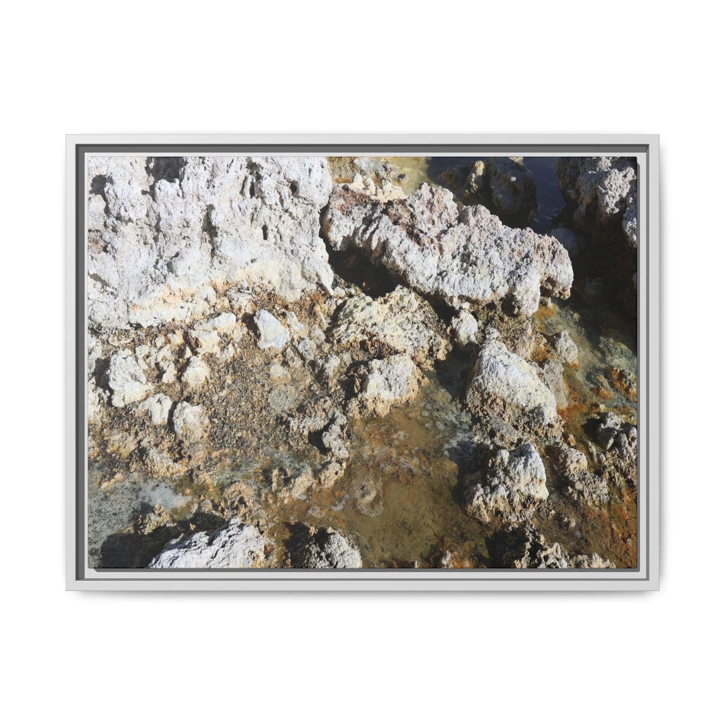 Strata of Silence - Unique Stretched Canvas Wall Art