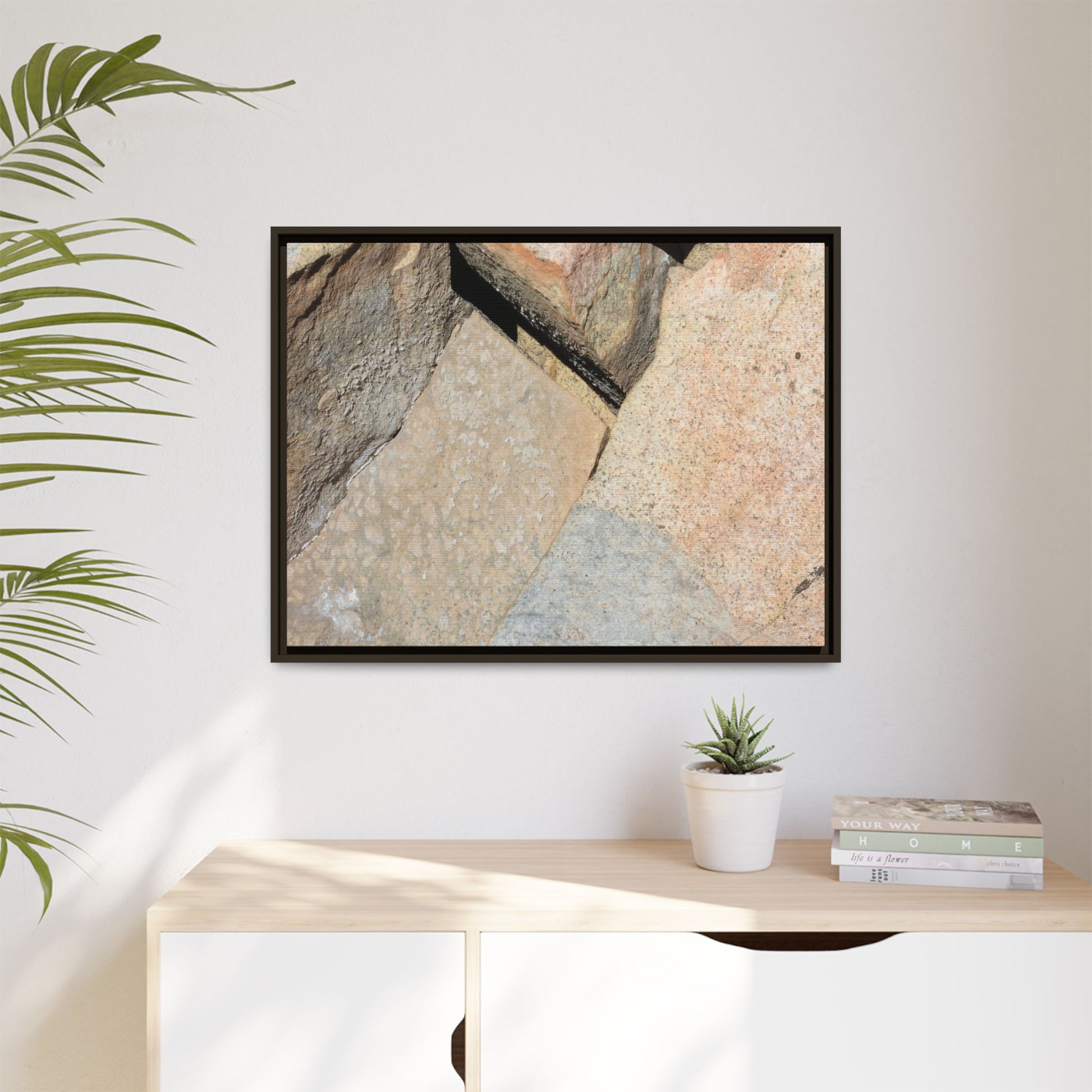 Rock Fragment - Unique Stretched Canvas Wall Art - Art By Earth