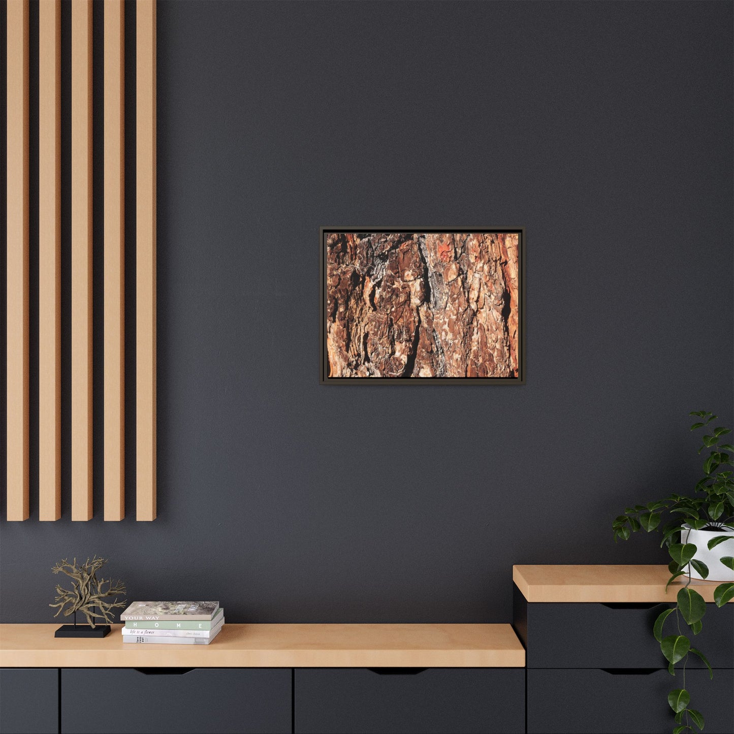 Nature's Rugged Canvas - Unique Stretched Canvas Wall Art