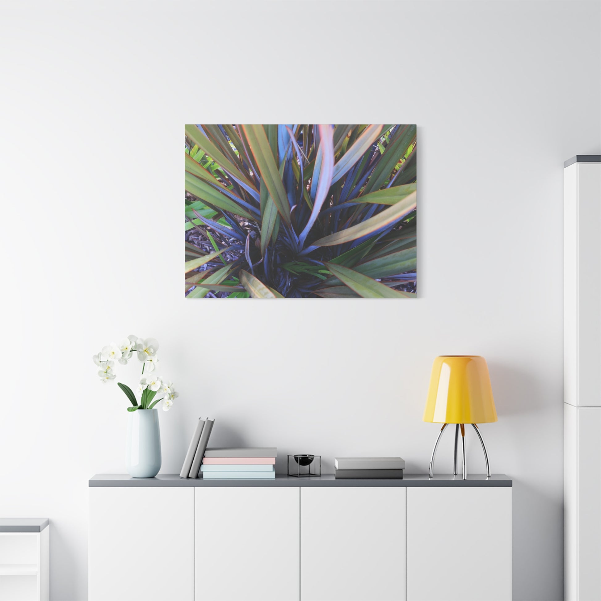 Twisted Blades of Verdant Symphony - Unique Frameless Canvas Wall Art - Art By Earth