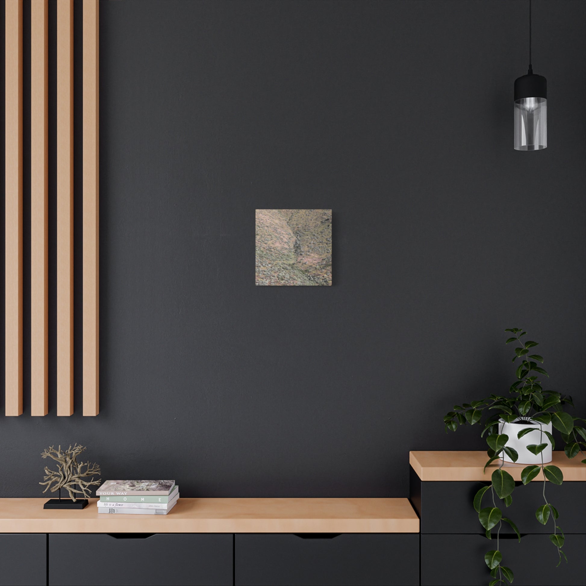 Desert Hillside - Unique Frameless Canvas Wall Art - Art By Earth