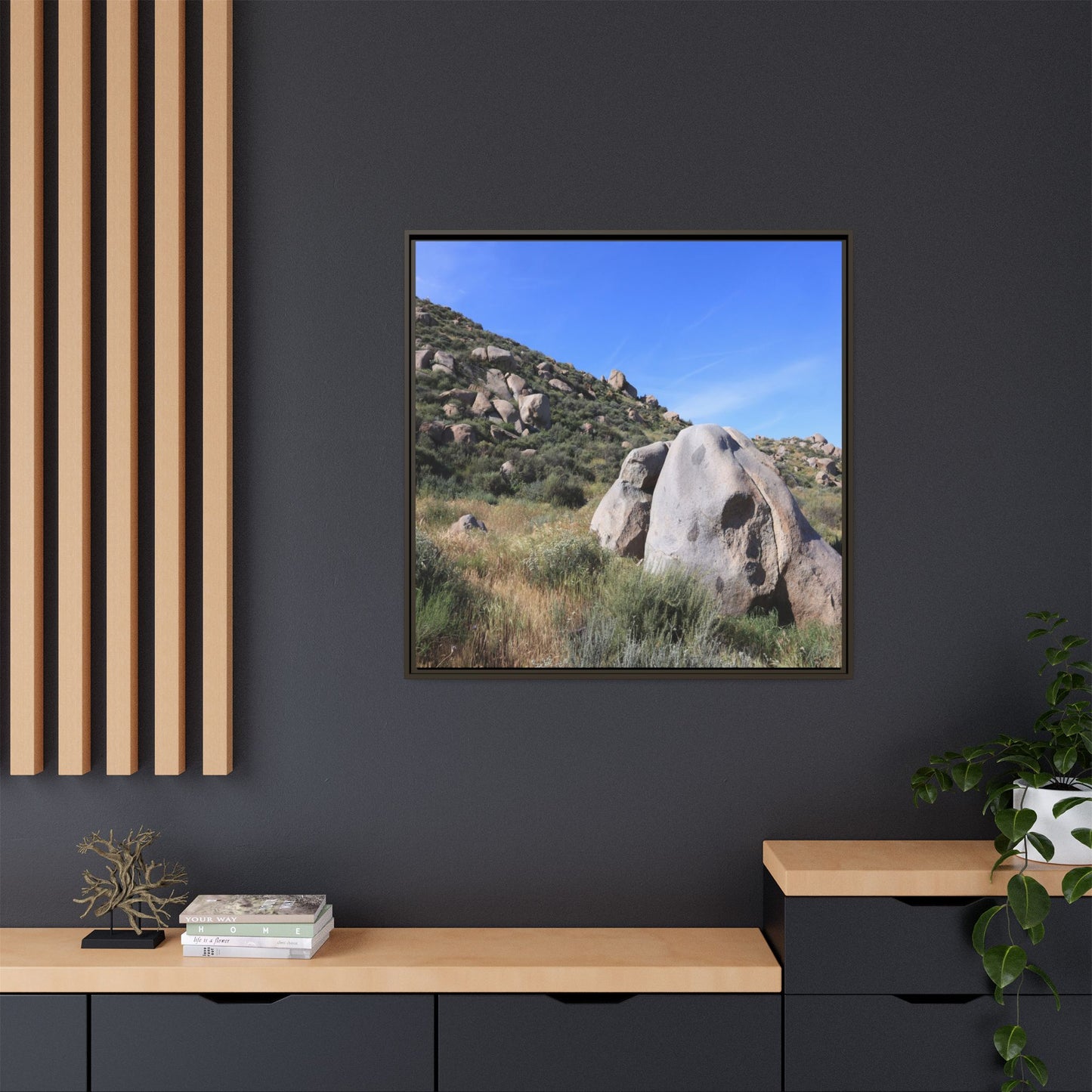 Ancient Stone Guardian - Unique Stretched Canvas Wall Art - Art By Earth