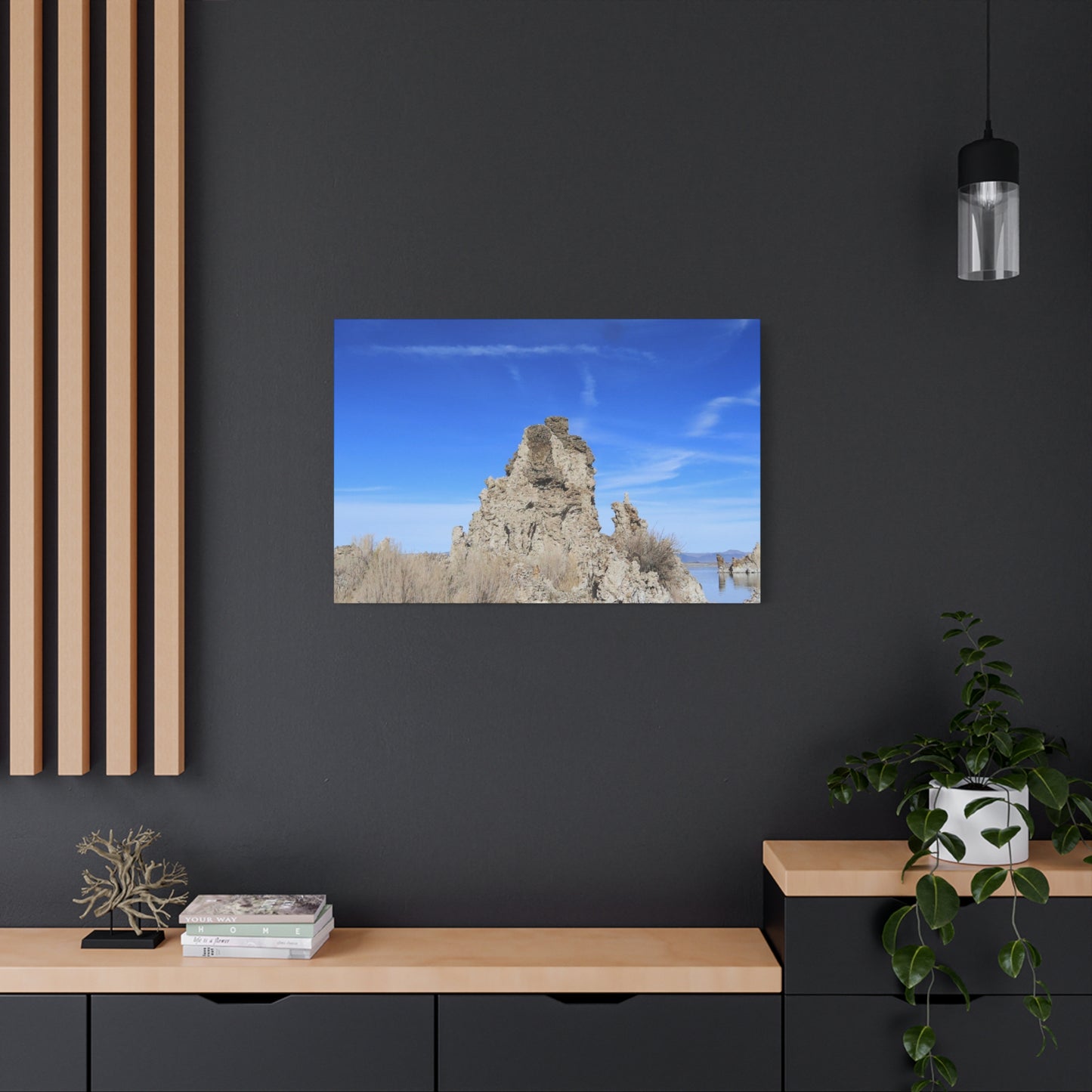 Mono Lake Solitude - Unique Frameless Canvas Wall Art