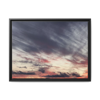 Fiery Sky at Dusk - Unique Stretched Canvas Wall Art - Art By Earth