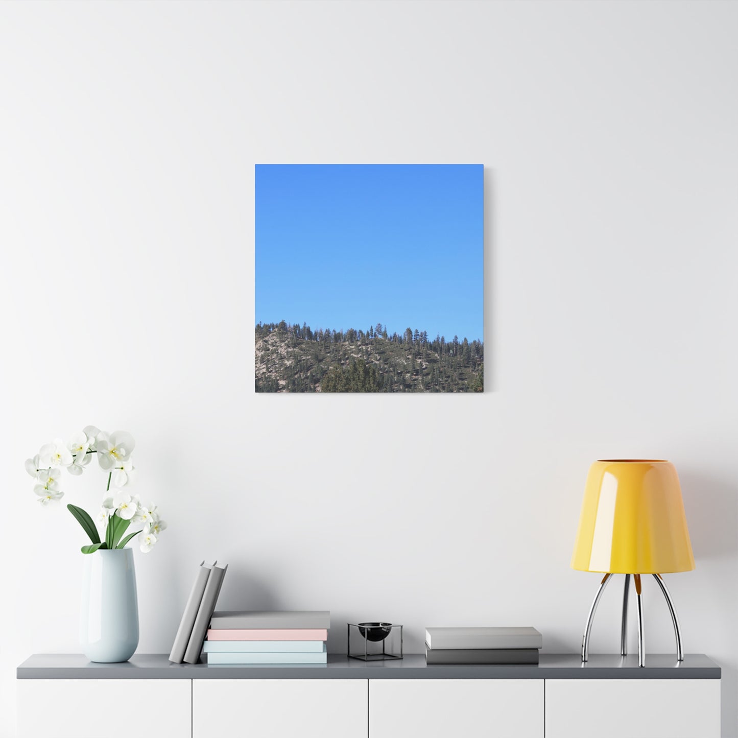 Mountain's Quiet Breath - Unique Frameless Canvas Wall Art
