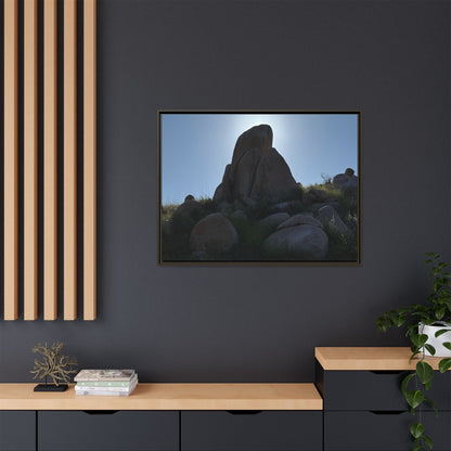 Boulder Silhouette - Unique Stretched Canvas Wall Art - Art By Earth