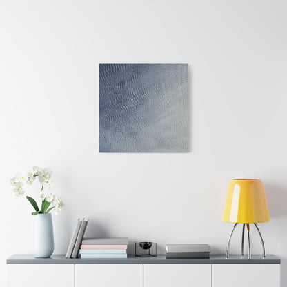 Undulating Whispers of Cerulean - Unique Frameless Canvas Wall Art - Art By Earth