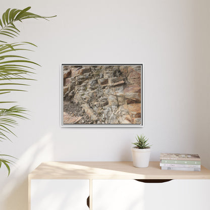 Stone's Silent Story - Unique Stretched Canvas Wall Art - Art By Earth