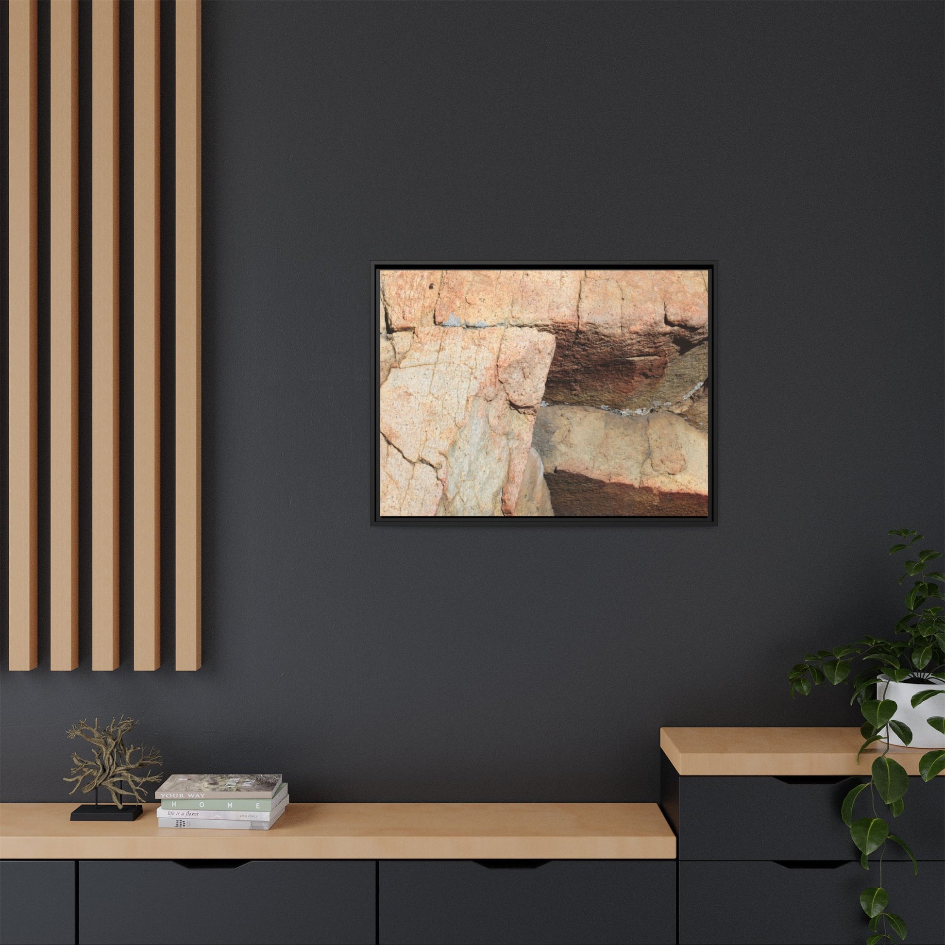 Fractured Stone - Unique Stretched Canvas Wall Art - Art By Earth