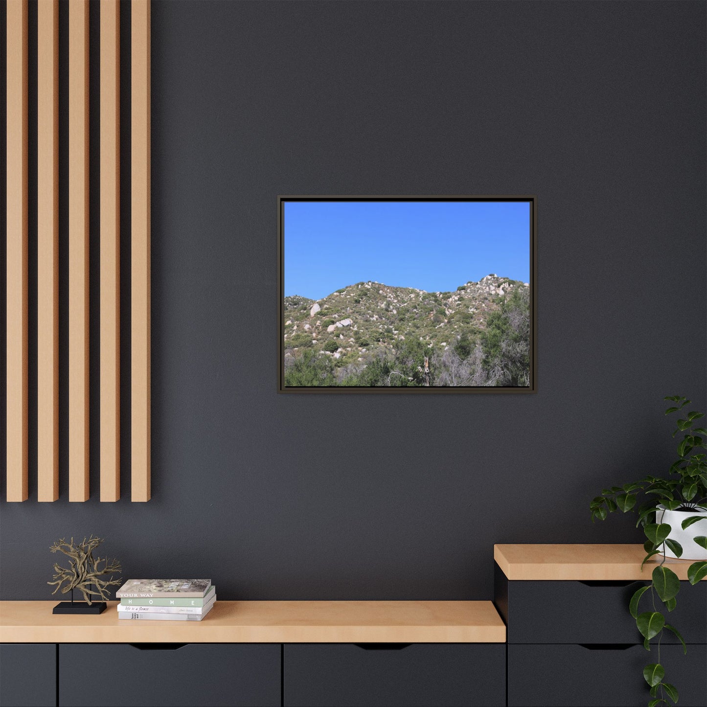 Sparse Vegetation - Unique Stretched Canvas Wall Art