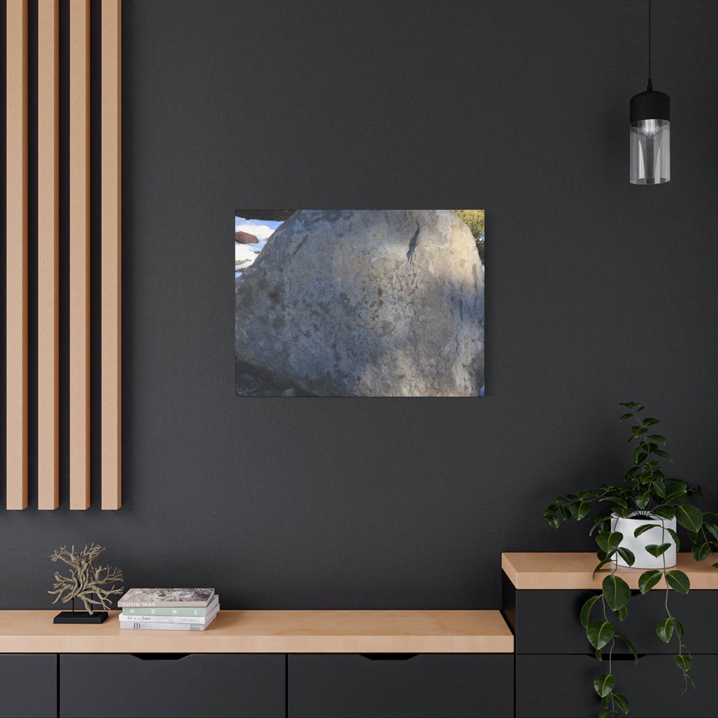 Stone of Silence - Unique Frameless Canvas Wall Art