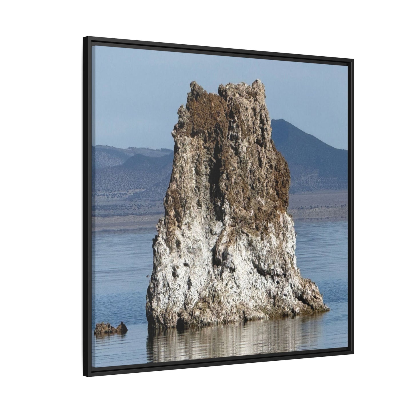 Tufa Tower Reflection - Unique Stretched Canvas Wall Art
