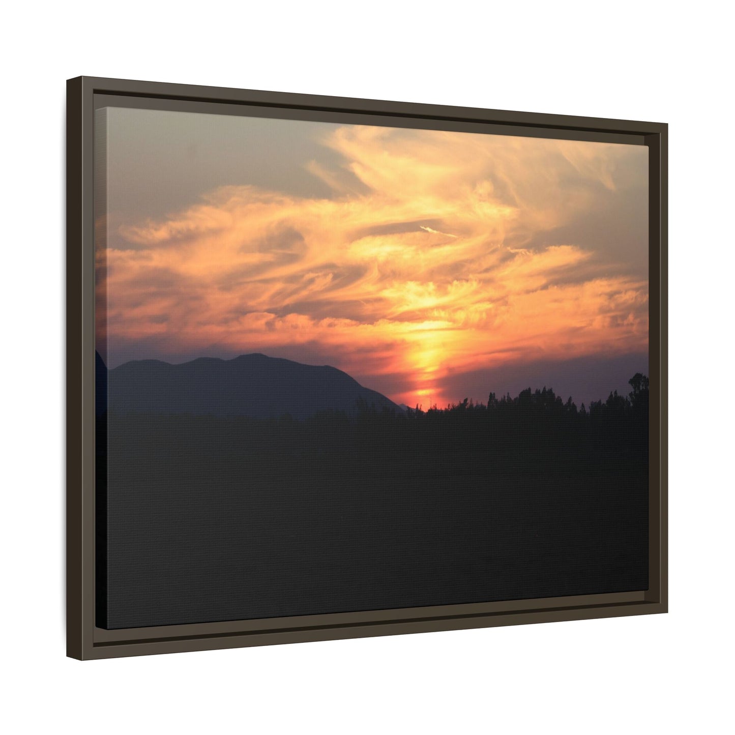 Gilded Horizon - Unique Stretched Canvas Wall Art - Art By Earth