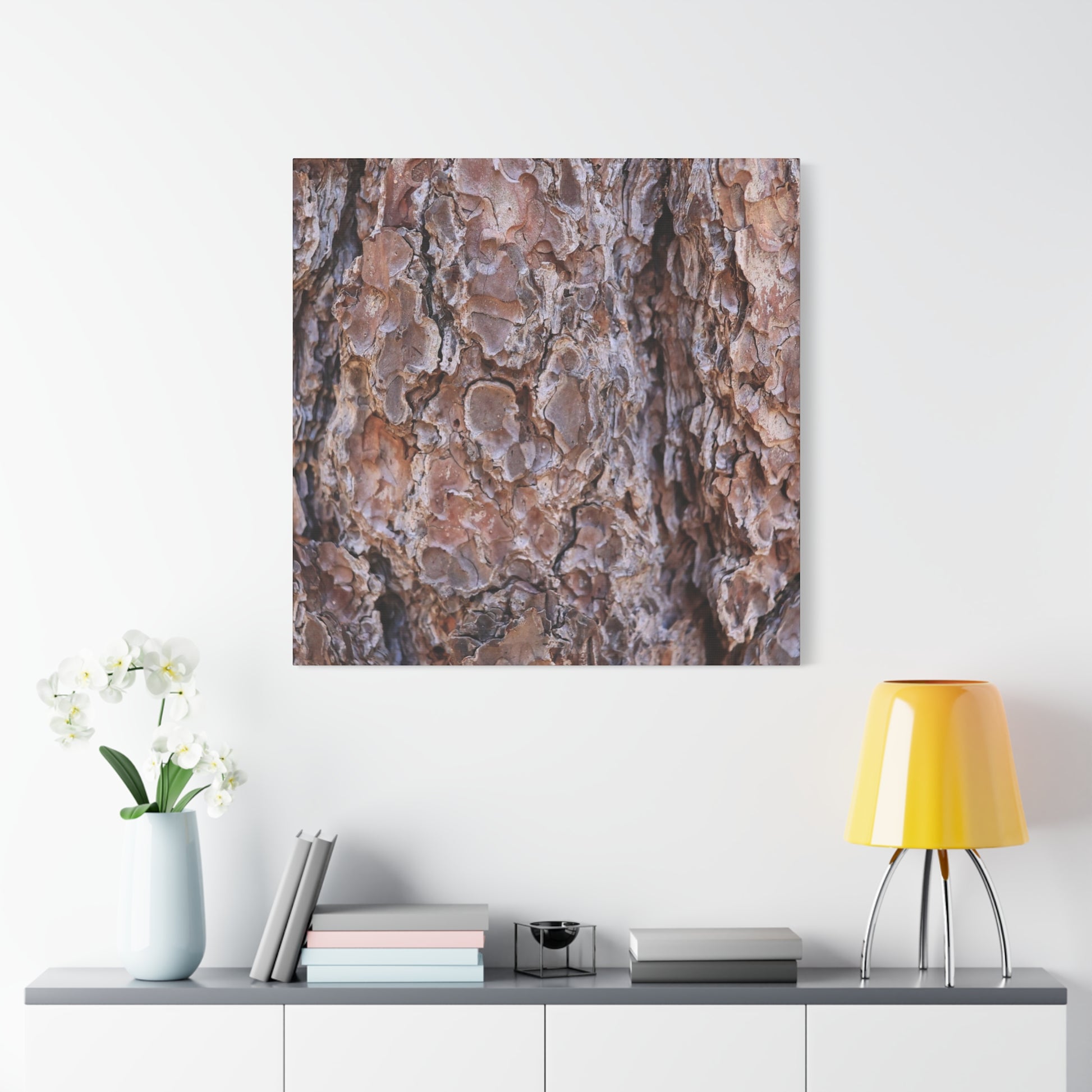 Rugged Bark Landscape - Unique Frameless Canvas Wall Art - Art By Earth