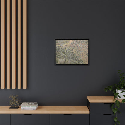 Arid Landscape with Winding Path - Unique Stretched Canvas Wall Art - Art By Earth