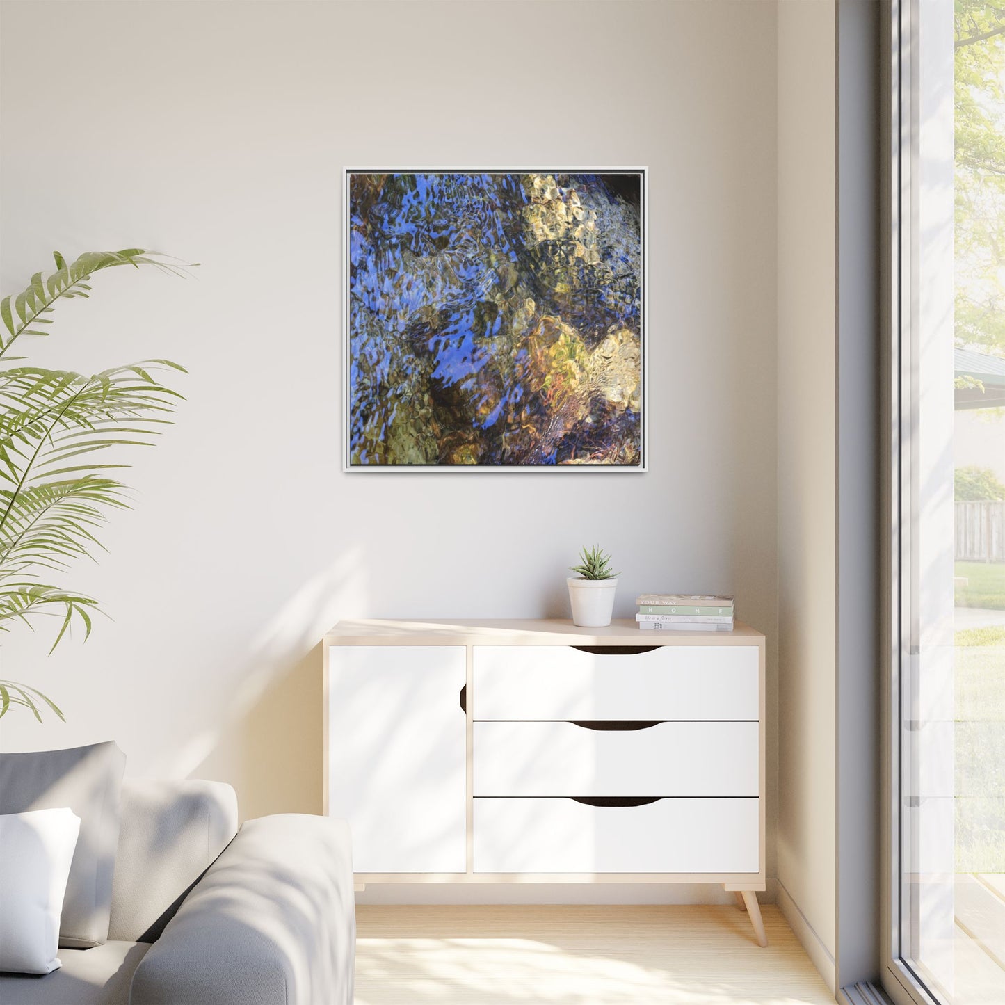 Aquatic Kaleidoscope - Unique Stretched Canvas Wall Art - Art By Earth