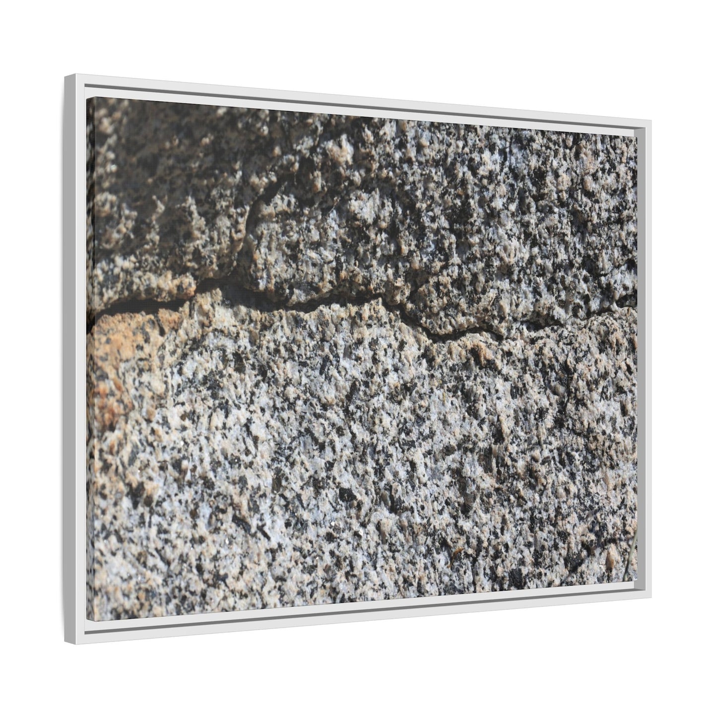 Weathered Stone Surface - Unique Stretched Canvas Wall Art
