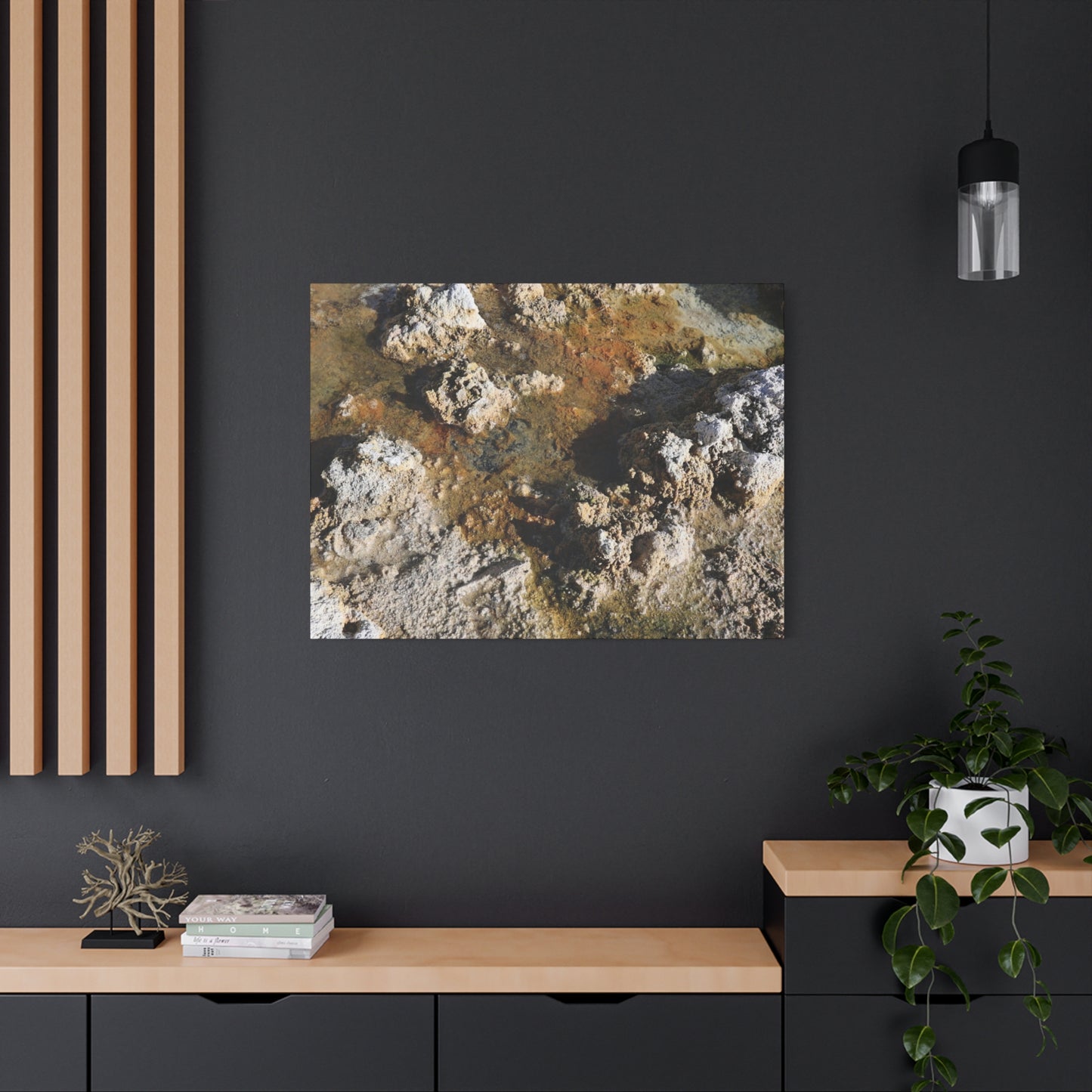 Mineral Landscape - Unique Frameless Canvas Wall Art