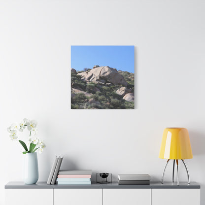 Ancient Rocks in Desert Landscape - Unique Frameless Canvas Wall Art - Art By Earth