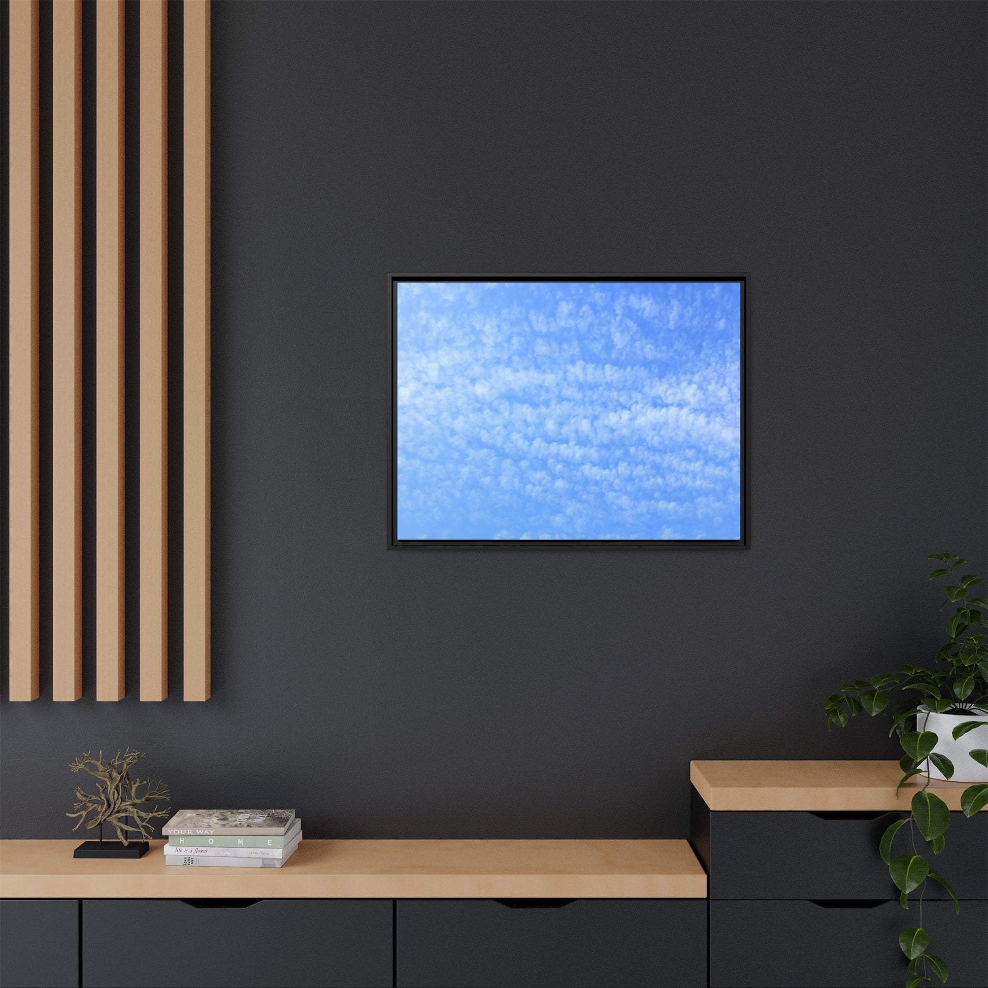 Wispy Blue Dreams - Unique Stretched Canvas Wall Art - Art By Earth