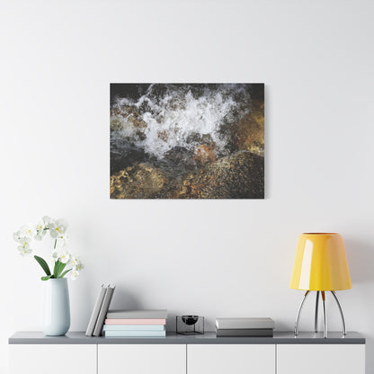 Stone and Surge - Unique Frameless Canvas Wall Art - Art By Earth