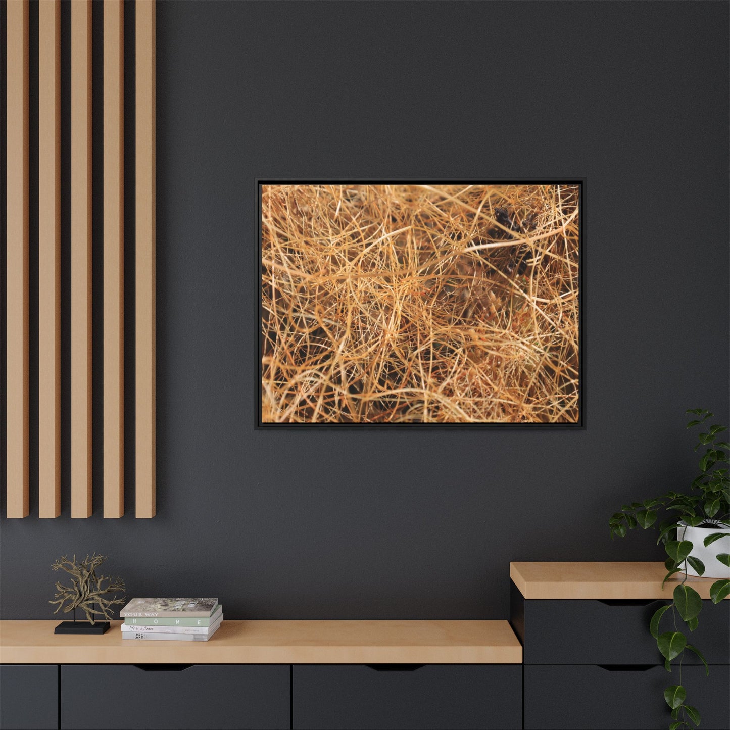 Dried Grass - Unique Stretched Canvas Wall Art - Art By Earth
