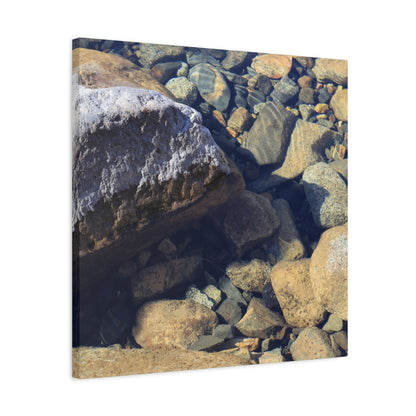 Lithic Symphony - Unique Frameless Canvas Wall Art