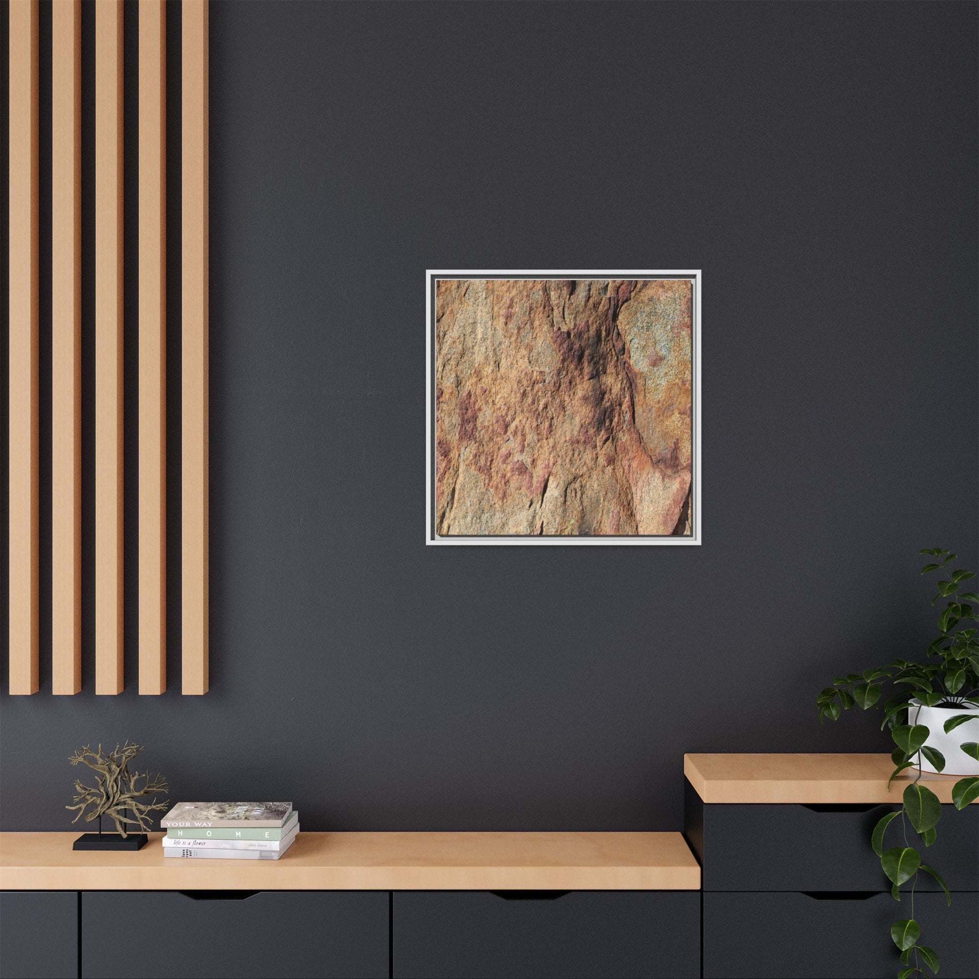 Russet Stone - Unique Stretched Canvas Wall Art - Art By Earth