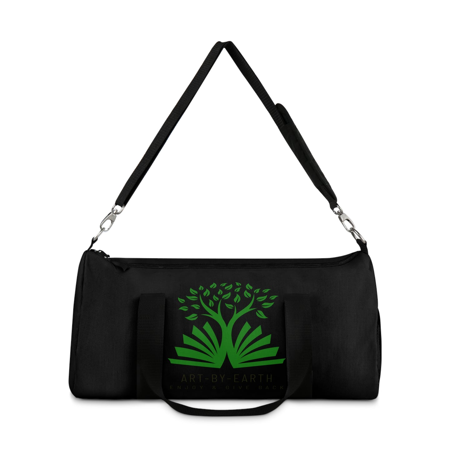 Black - ART BY EARTH DUFFEL BAG
