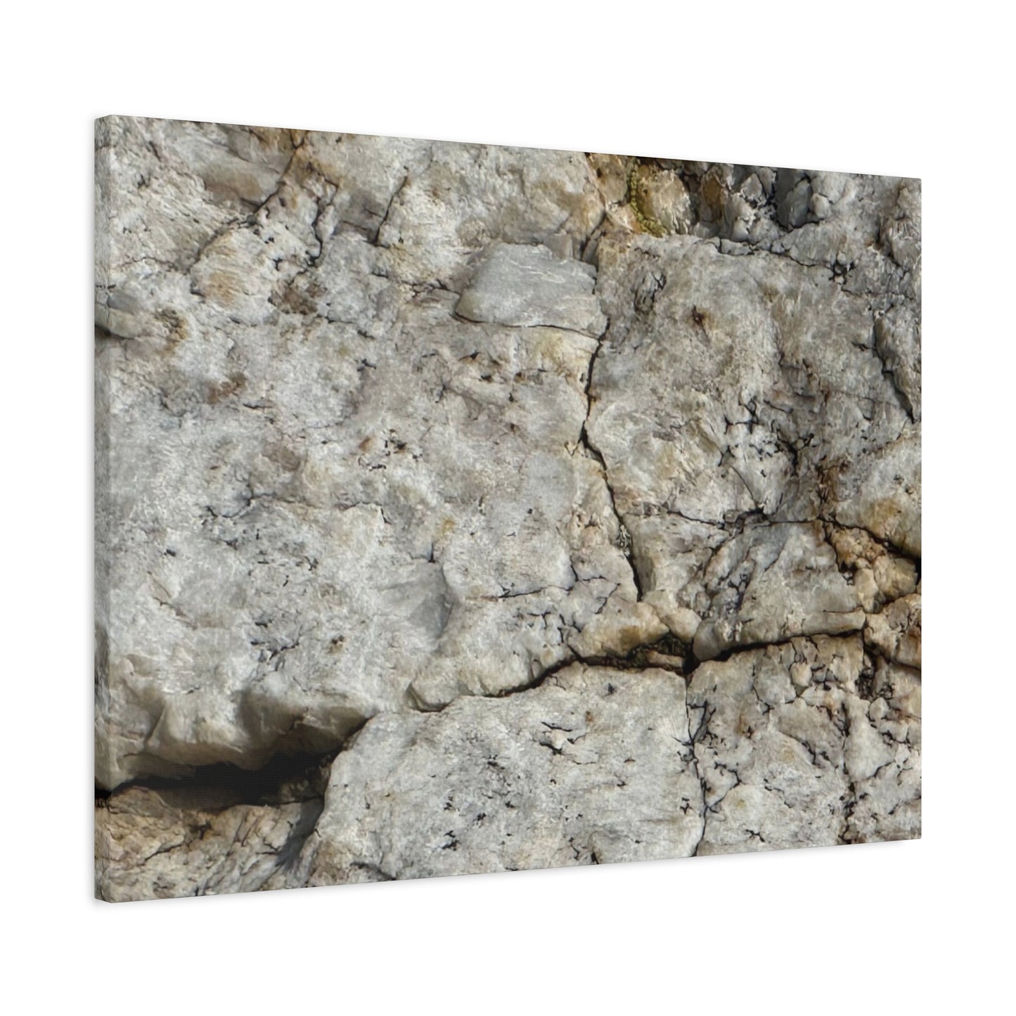Ancient Rock Face - Unique Frameless Canvas Wall Art - Art By Earth