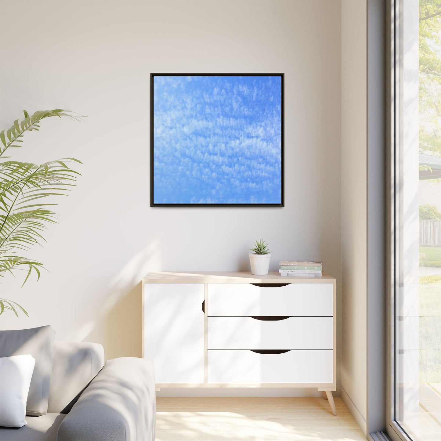 Wispy Blue Dreams - Unique Stretched Canvas Wall Art - Art By Earth