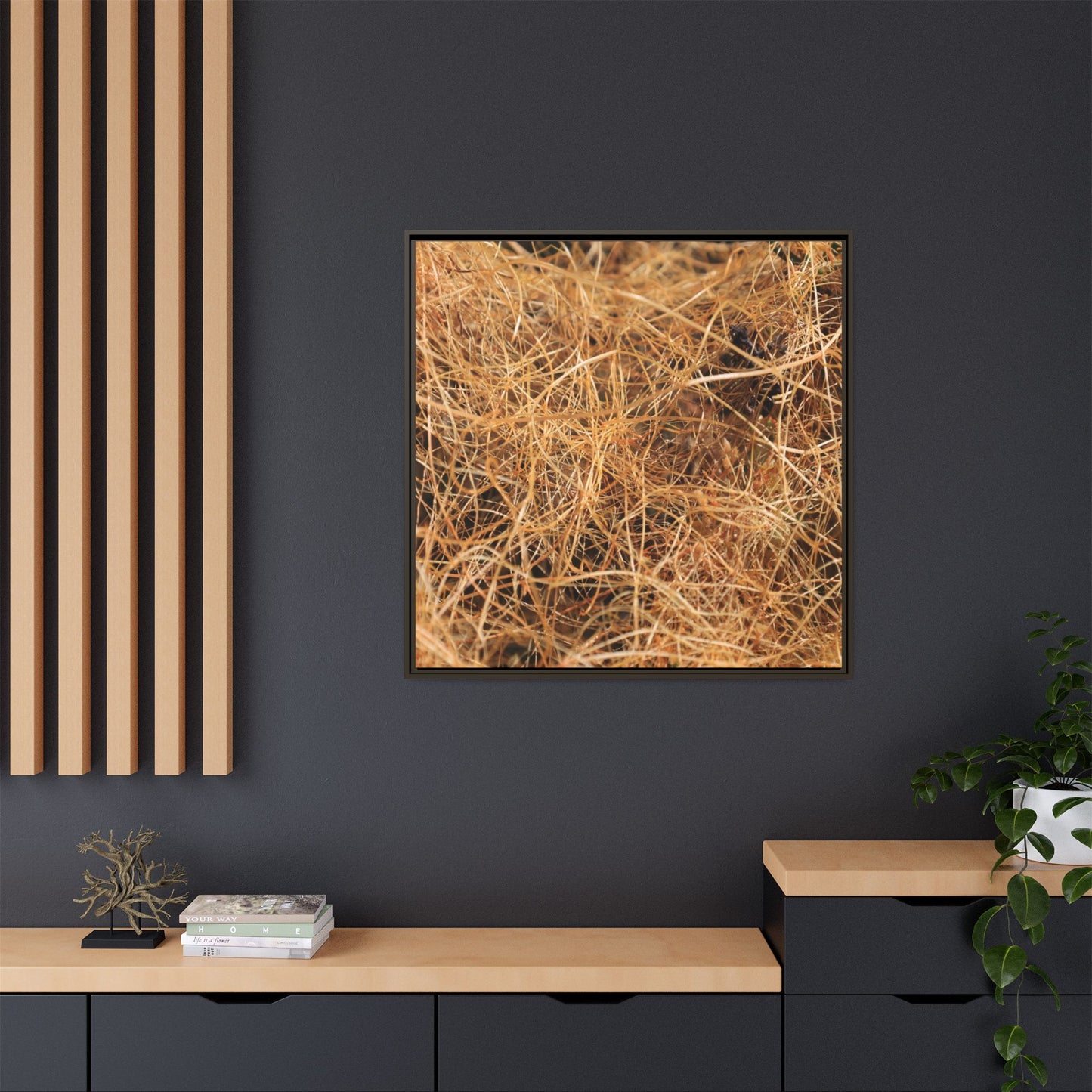 Dried Grass - Unique Stretched Canvas Wall Art - Art By Earth