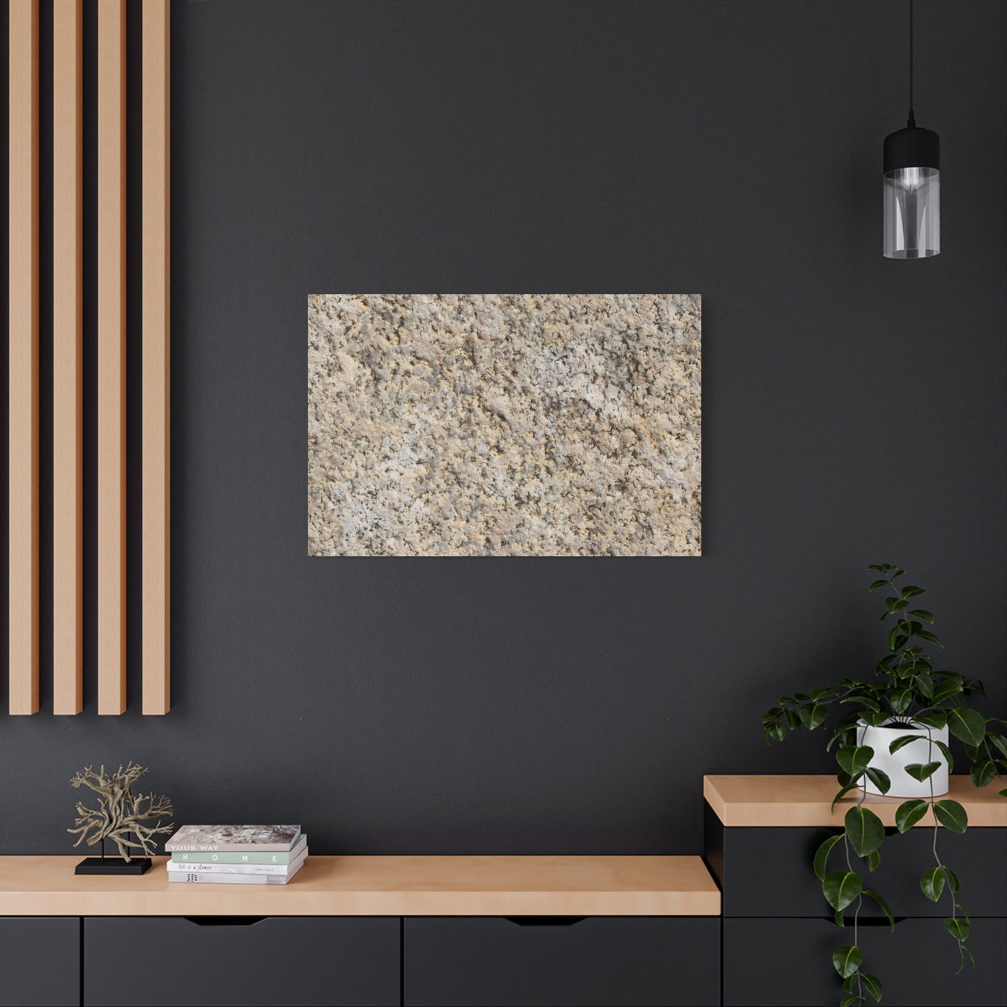 Granular Echoes - Unique Frameless Canvas Wall Art - Art By Earth
