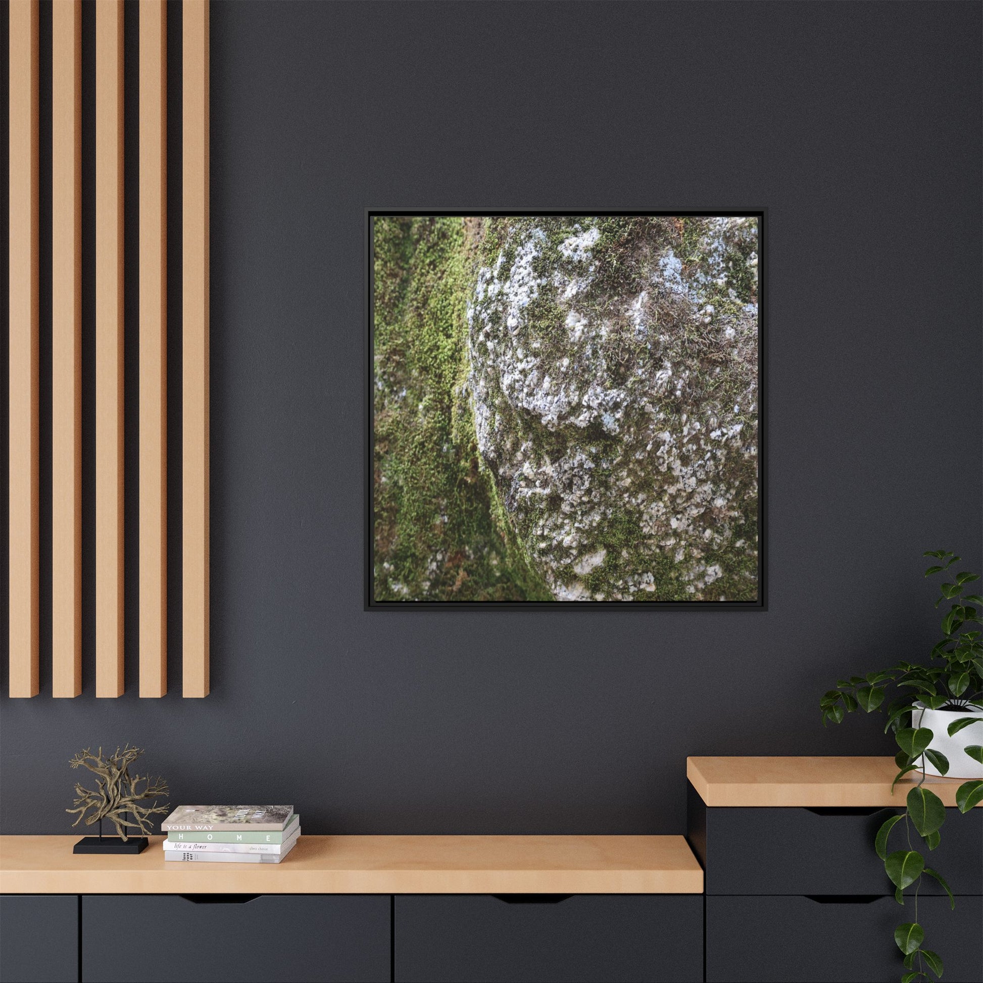 Lichen Landscape - Unique Stretched Canvas Wall Art - Art By Earth