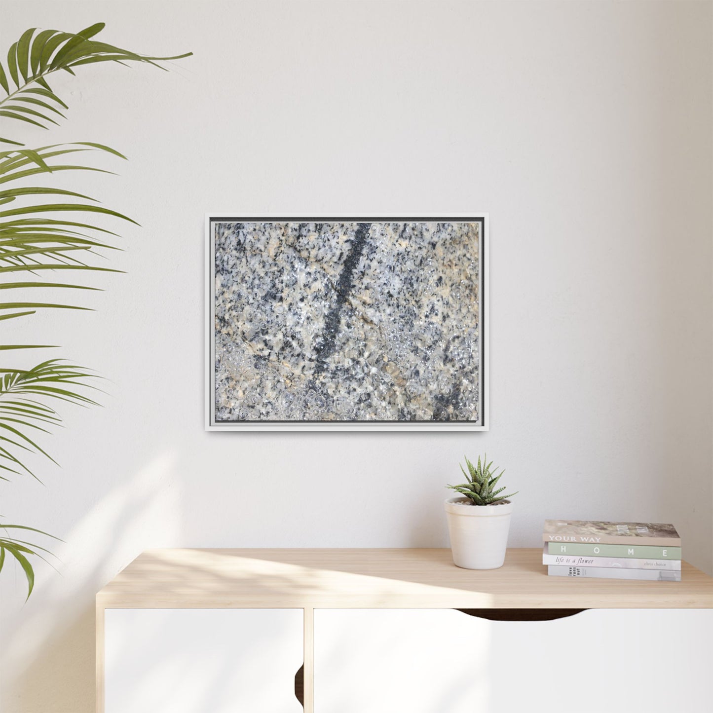 Granite Bubbles - Unique Stretched Canvas Wall Art - Art By Earth
