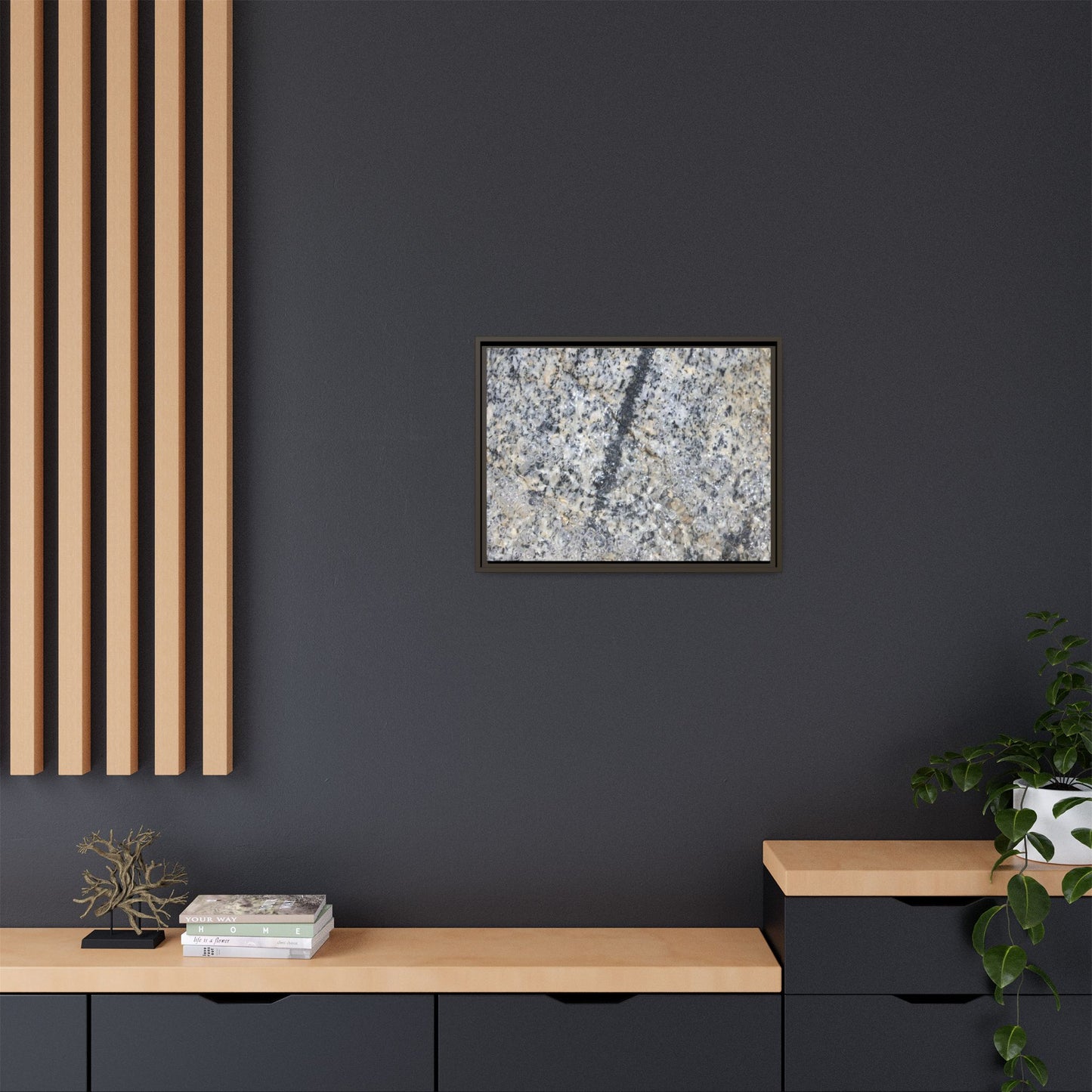 Granite Bubbles - Unique Stretched Canvas Wall Art - Art By Earth