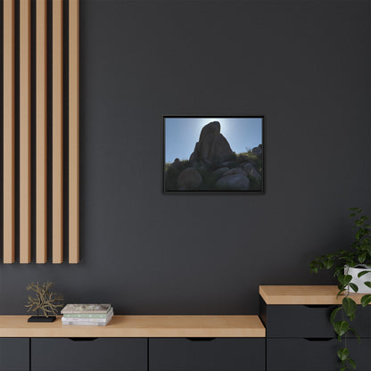 Boulder Silhouette - Unique Stretched Canvas Wall Art - Art By Earth