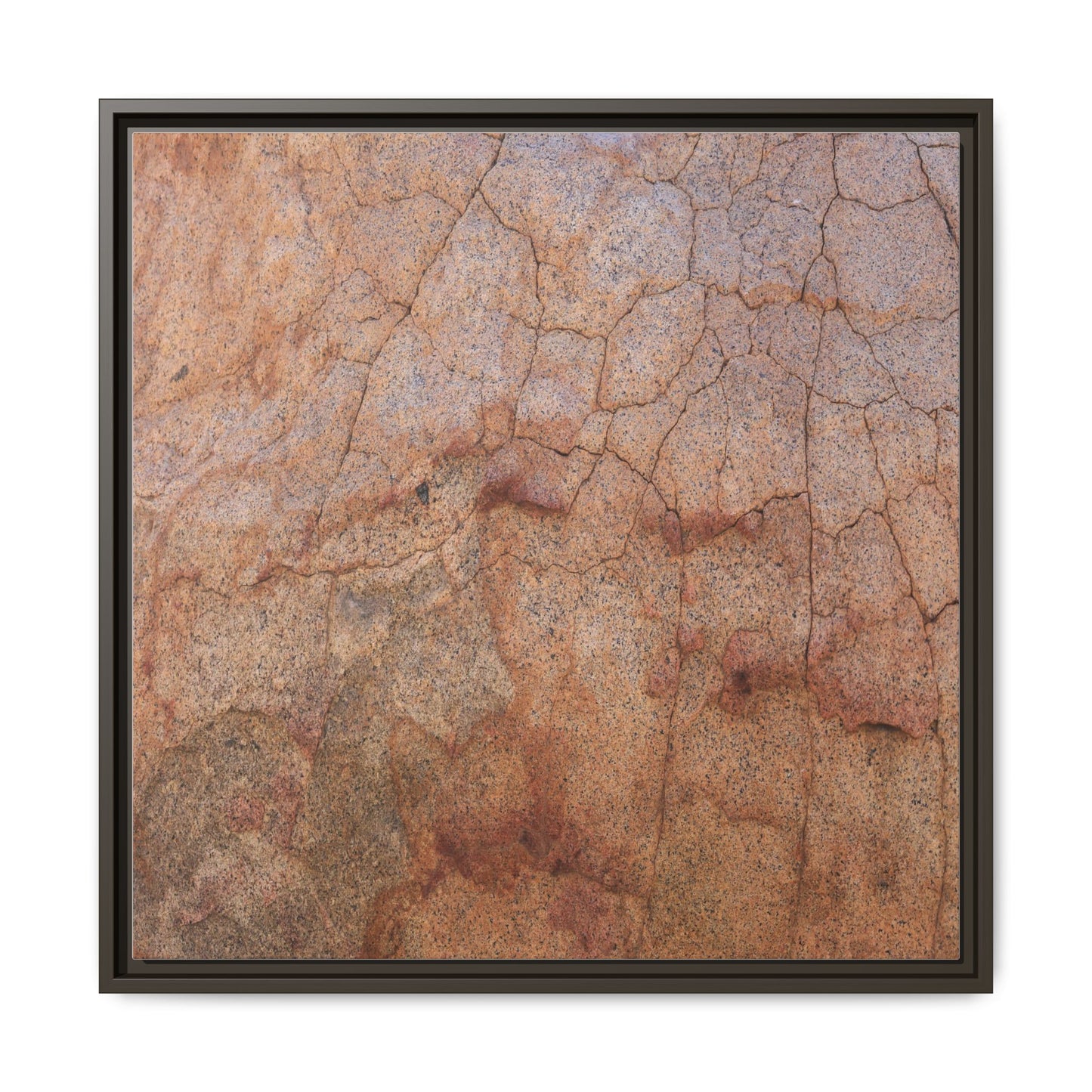 Russet Fissures - Unique Stretched Canvas Wall Art - Art By Earth