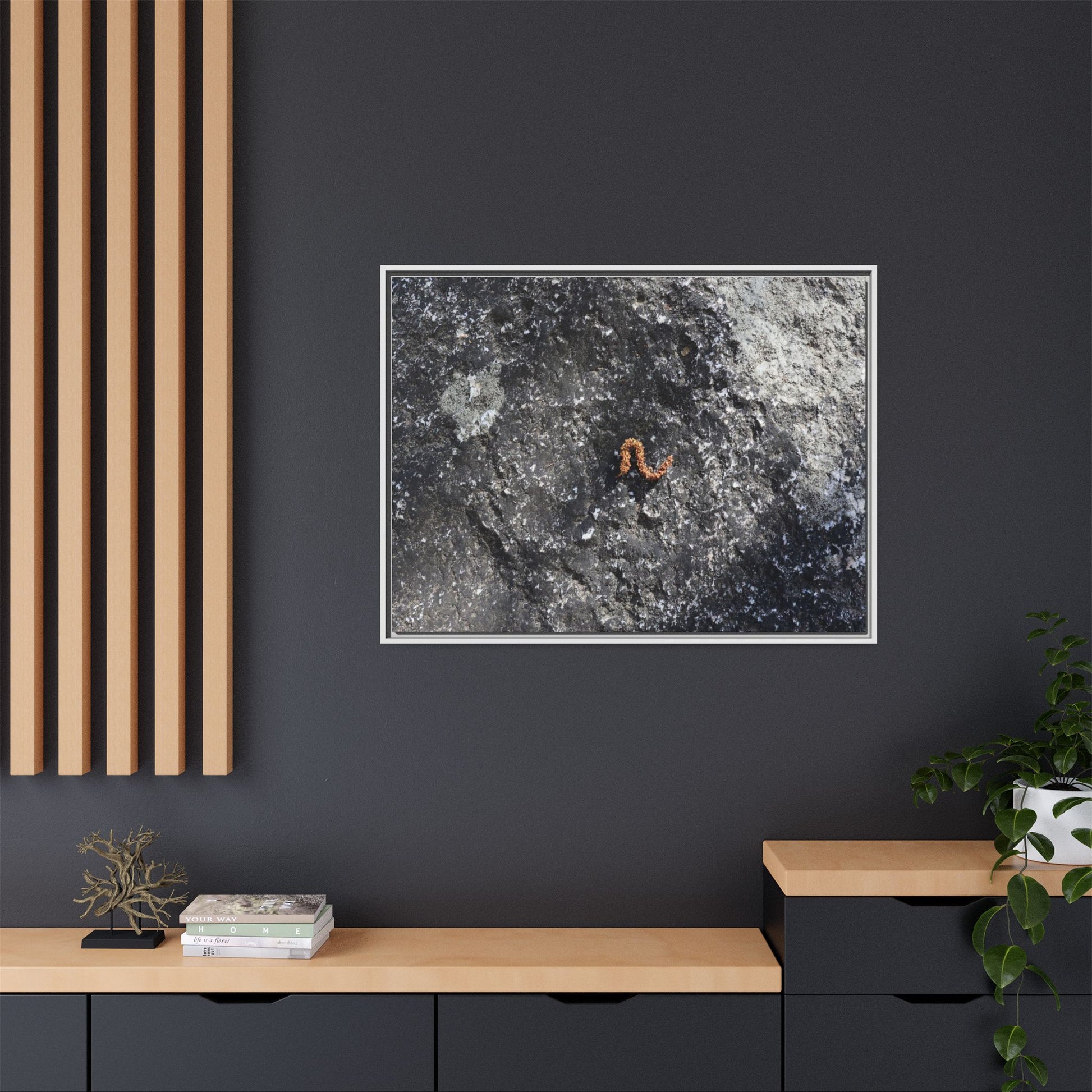 Volcanic Ash and Copper - Unique Stretched Canvas Wall Art - Art By Earth