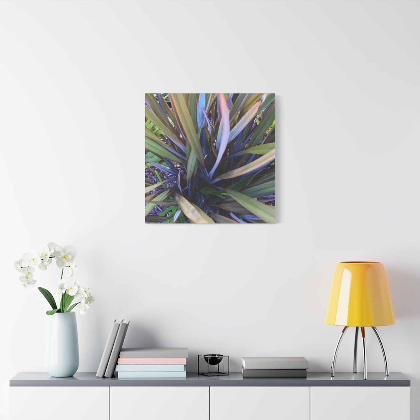 Twisted Blades of Verdant Symphony - Unique Frameless Canvas Wall Art - Art By Earth