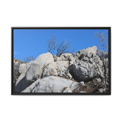 Barren Landscape with Boulder Formations - Unique Stretched Canvas Wall Art - Art By Earth