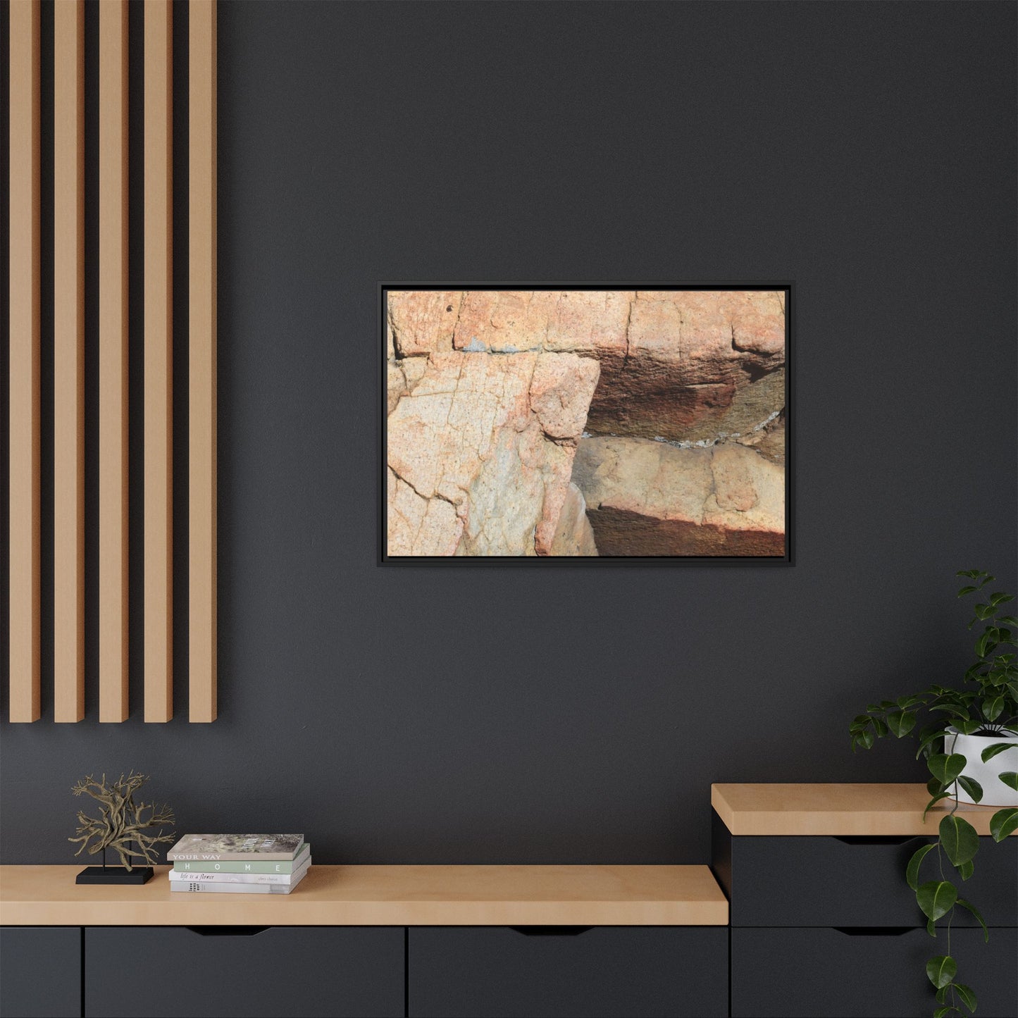 Fractured Stone - Unique Stretched Canvas Wall Art - Art By Earth