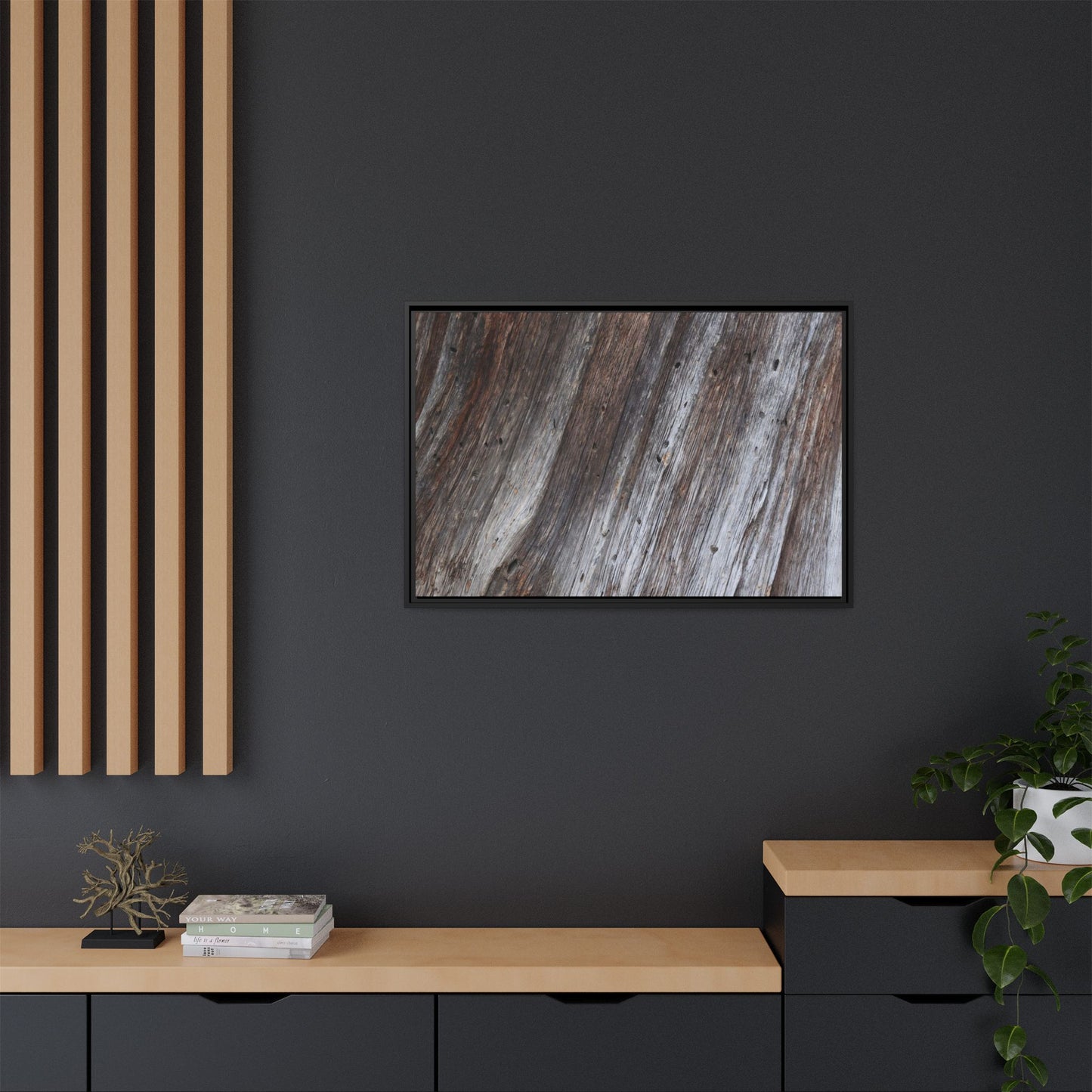 Aged Timber Texture - Unique Stretched Canvas Wall Art - Art By Earth