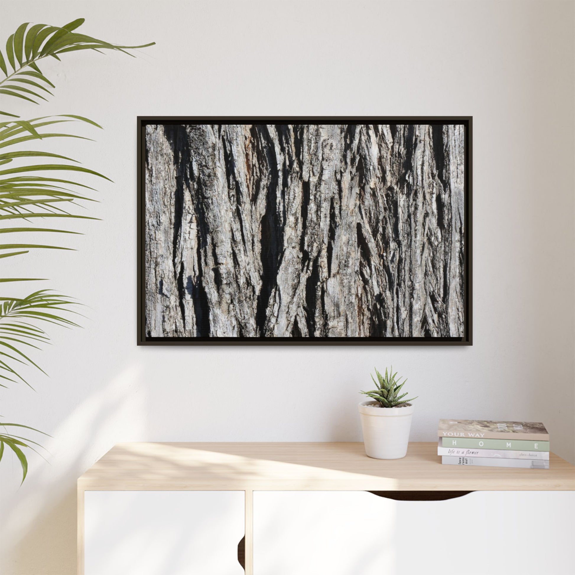 Bark Lines - Unique Stretched Canvas Wall Art - Art By Earth