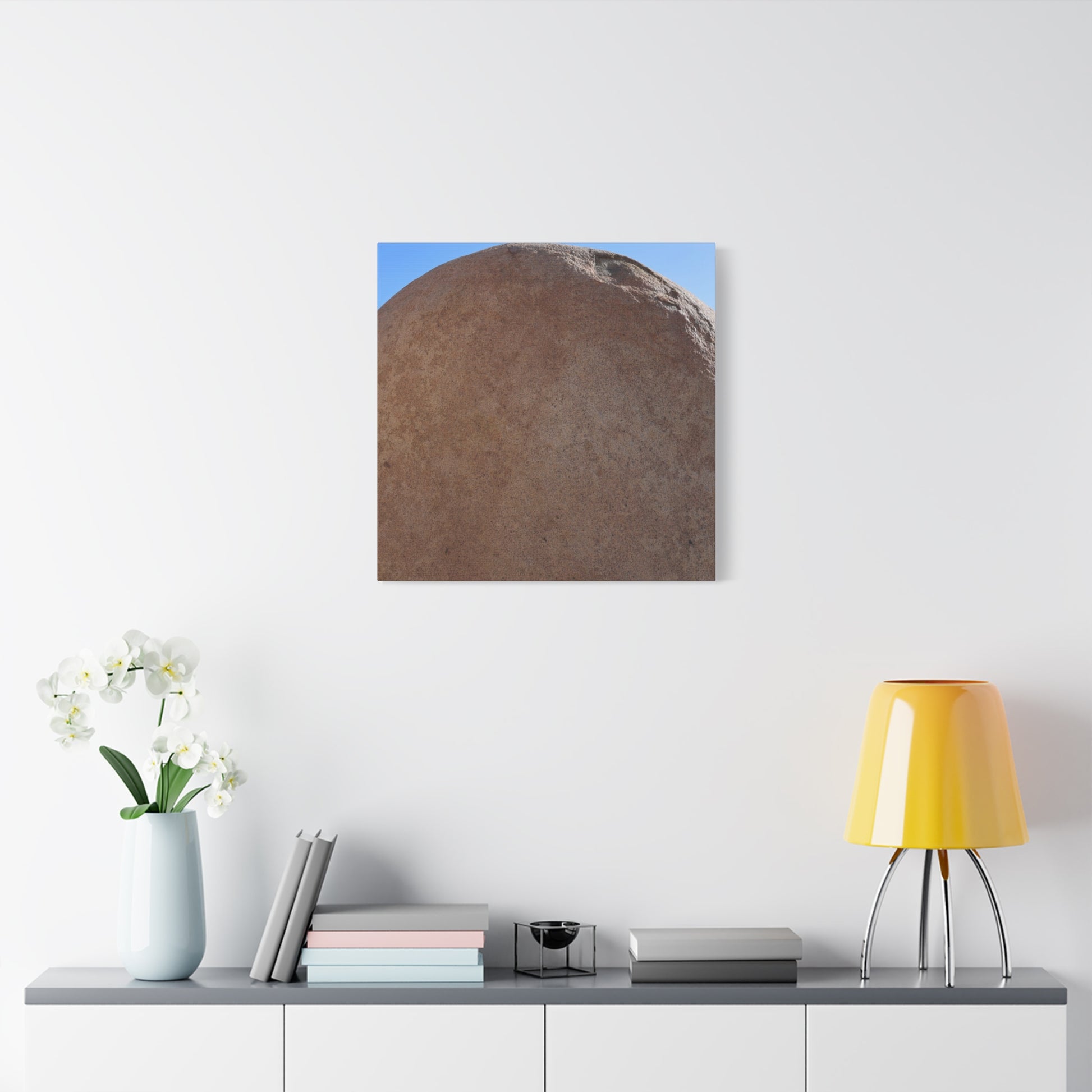 Stone Sphere of Silence - Unique Frameless Canvas Wall Art - Art By Earth