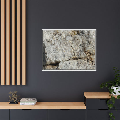 Weathered Limestone Formation - Unique Stretched Canvas Wall Art - Art By Earth