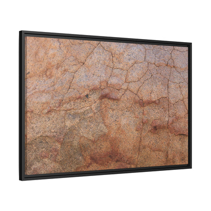 Russet Fissures - Unique Stretched Canvas Wall Art - Art By Earth