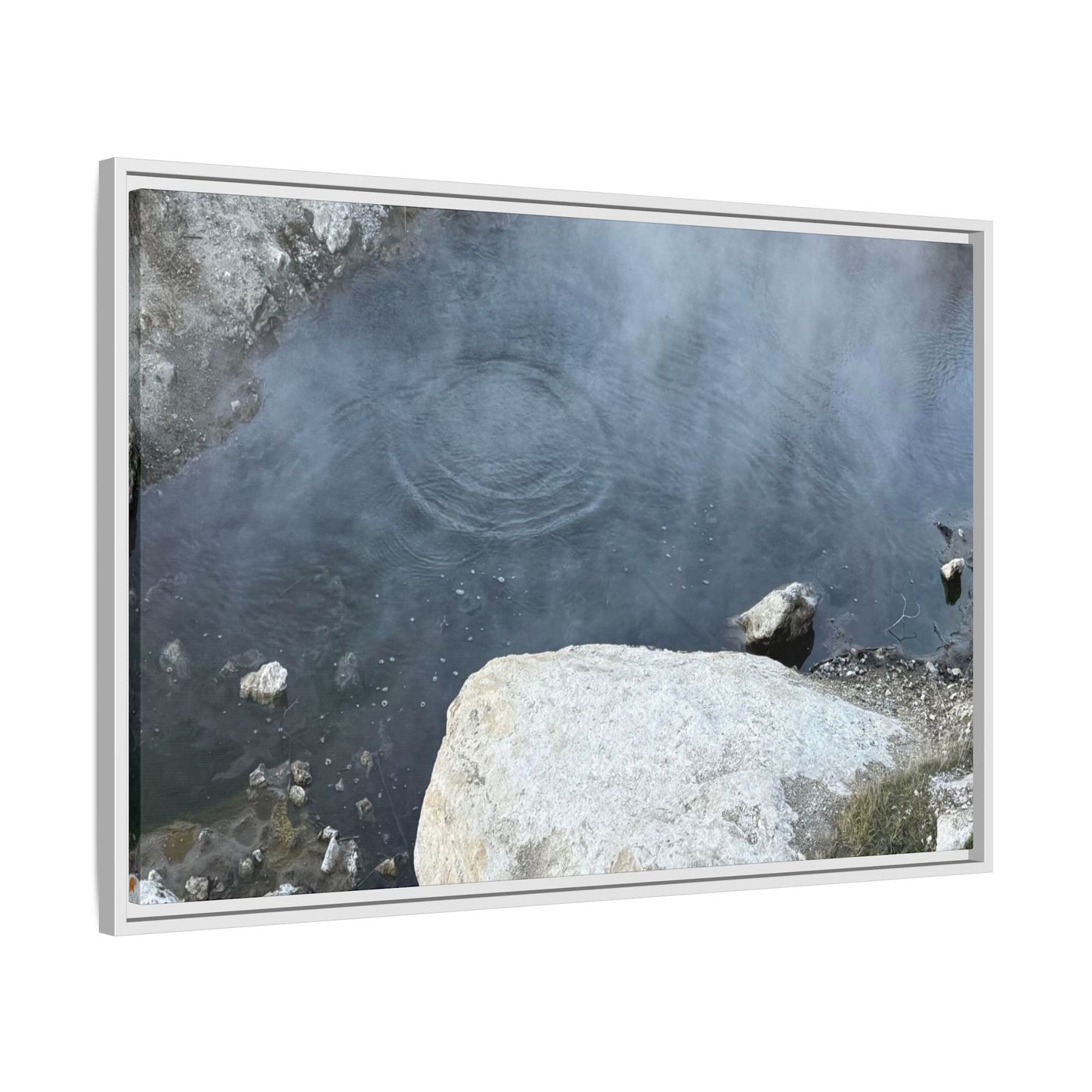 Ripples of Silence - Unique Stretched Canvas Wall Art
